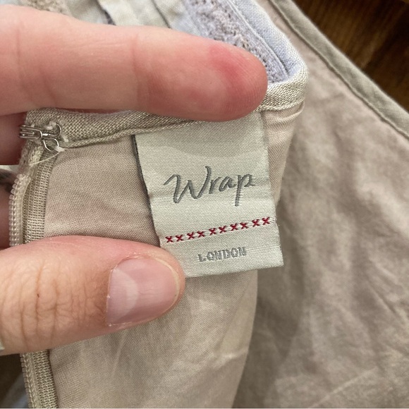 Wrap London Cream Linen Maxi Skirt with Lace waist - Picture 12 of 14